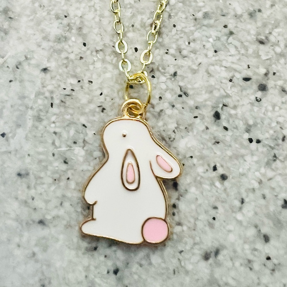 Bunny Rabbit Necklace Handmade by Wandering Bunny LLC
